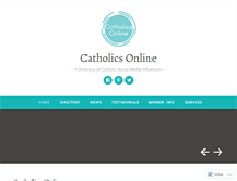 Tablet Screenshot of catholicsonline.net